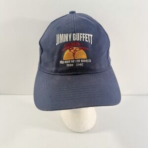 Jimmy Buffett Far Side Of The World Tour 2002 Blue Flex Fit Size S/M Hat Cap